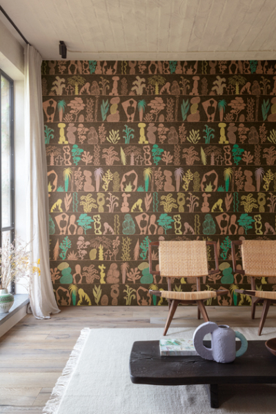 Masureel tapete akzentwand farbe decohome