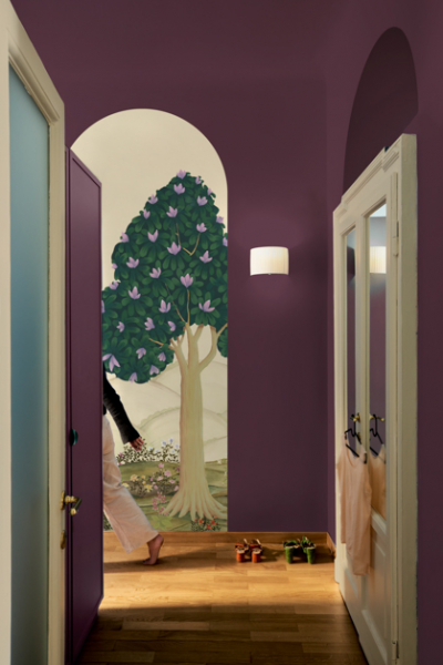 PictaLab decke streichen lila flurideen tapete farbe decohome