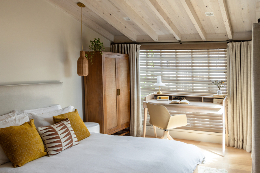 Schlafzimmer lichtdurchflutet Global Style Hannah Rankin decohome.de