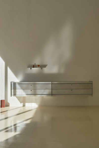 Silber gebuerstet Konsole Wand ClubParadis 4 UTIL Plie decohome.de