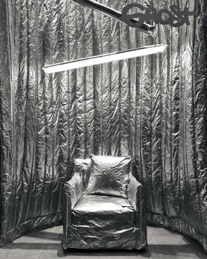 silber sessel Gervasoni 20thGhost decohome.de