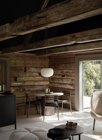 vipp salaca river livingroom 05 Chalet modern Naturmaterialien decohome.de