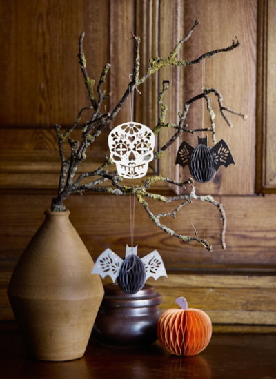 Halloween Deko modern anhaenger kuerbis bungalow 2 decohome.de