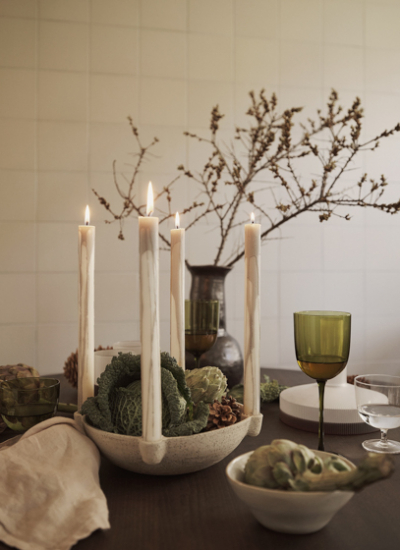 fermLIVING Holiday2024 BowlCandleHolderLarge LightGrey 1104263131 DrypCandles SetOf2 WarmGrey 1104264771 3