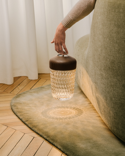 Tragbare Leuchte Kristalle SAINT LOUIS FOLIA MVerret decohome.de