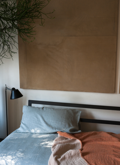 Bettwaesche blau Orange Lanerossi LIPARI Foto Andrea Ferrari decohome.de