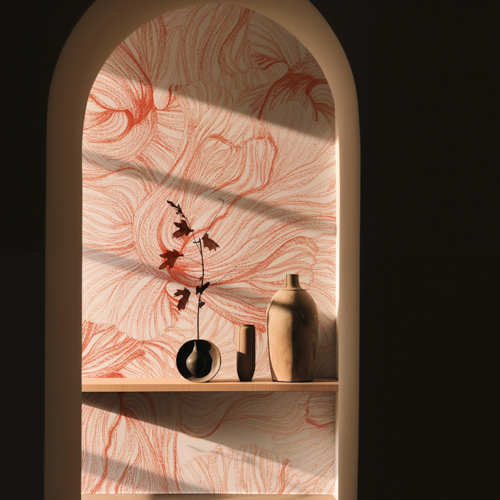 Blumen TapeteSpaghettiWall Dancing Together designed by Lorena d'Ilio decohome.de