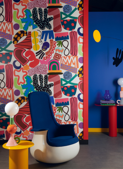 Bunte Tapete Pierre Frey decohome.de