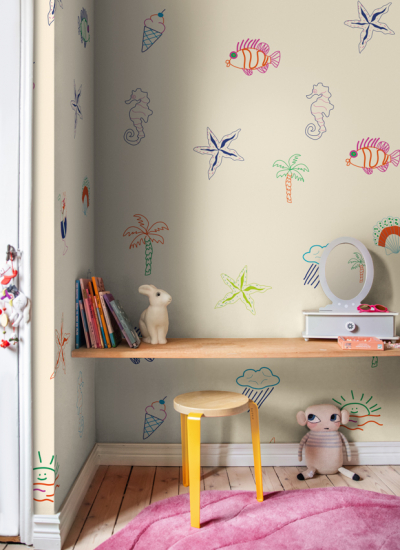 Kinderzimmer Wand Tapete Urlaubsmotive Rebel Walls Summer decohome.de1