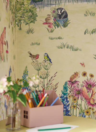 Storybook Papers Kindertapete 16 Little Greene Potters Woodland Spring decohome.de