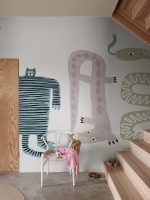 Tapete Tiere Treppenhaus Rebel Walls Funky Friends decohome.de