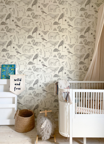 Tapte Tiere Babyzimmer Studio van Putten decohome.de