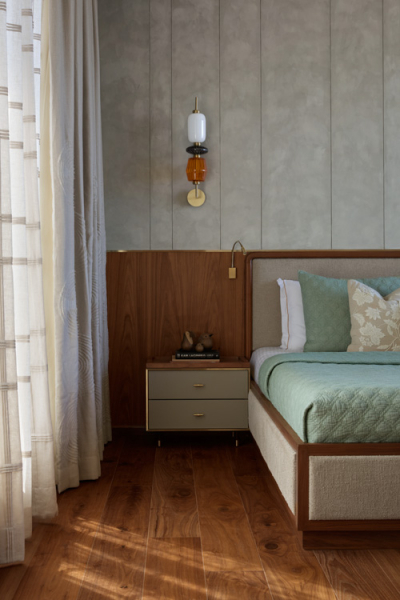 modern indisch Schlafzimmer Holzboden decohome.de