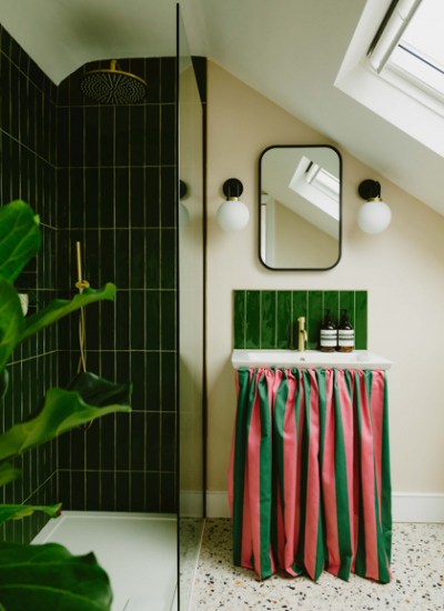 Colours of Arley, Pickle & Bonbon Stripe fabric, £75pm decohome.de