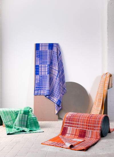 Textildesign Emma terweduwe Stoffe blau gruen rot decohome.de