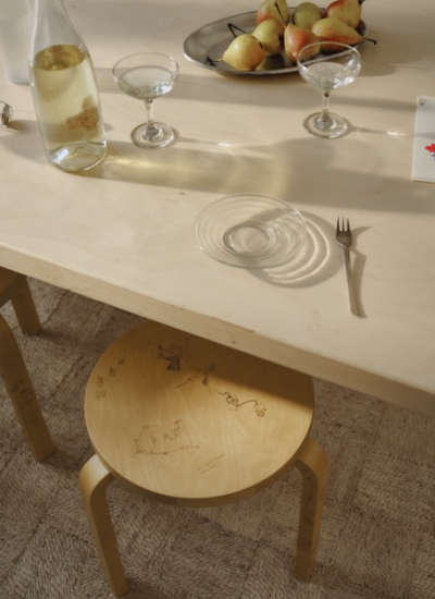 designikone artek+moomin stool insitu decohome.de