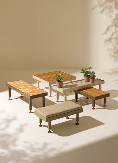 Salone del Mobile 2025 Ethimo Seeds Garten Bank sidetables decohome.de