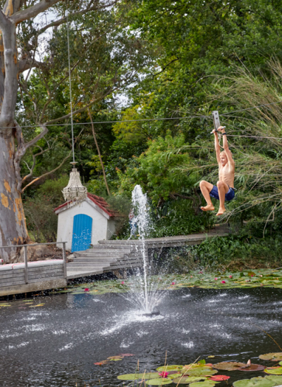 Zipline Teich Le Grand Jardin Südafrika decohome.de