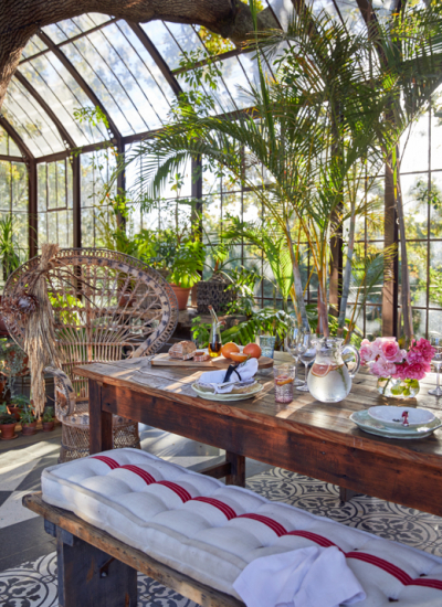 sommertisch gewaechshaus blumen decohome.de