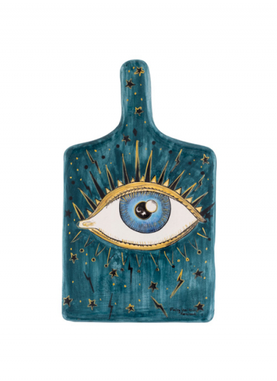 Maison & Objet Cook & Share FEELING GOOD INSIDE Plateau à fromage en céramique fait main de la collection Inner Eye 71€ decohome.de