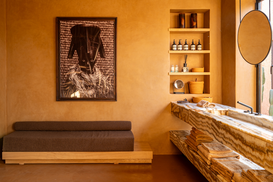 Marrakech Bad Erdtoene Benoit Diacre Oriental Style decohome.de