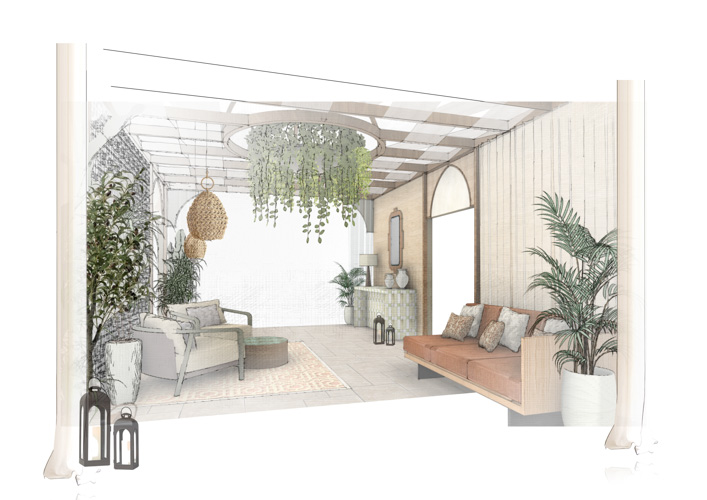 Perennials and Sutherland Courtyard by Goddard Littlefair