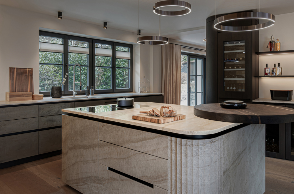 kueche lichtplanung DrossSchaffer quarzit insel decohome.de