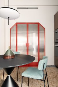 Schwarzter Tisch Retro Look Paolo Fusco decohome.de