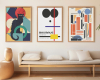 Wandbilder gestalten artboxONE Wilk PR Bauhaus Posterset quer decohome.de