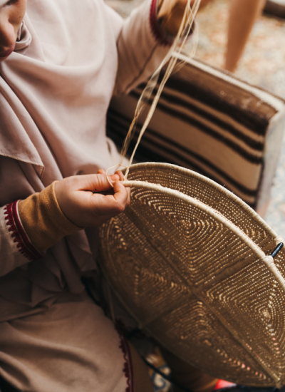 Raffia Handarbeit Kooperative Marrakesch decohome.de