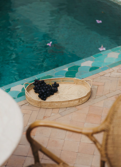 Raffia Tablett Oval High Tea Edit Museeum decohome.de