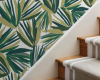 Wandgestaltung Perennials Wallcoverings PALMETTO Verdigris 01 decohome.de
