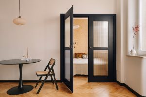 Blick Schlafzimmer Takapracownia Migdal Studio decohome.de