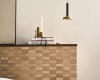 Pure Strukturtapete Schachbrett Muster Omexco Schlafzimmer decohome.de