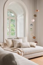 Rohleder sofa weiss boucle kissen home collection lori weitzner decohome.de