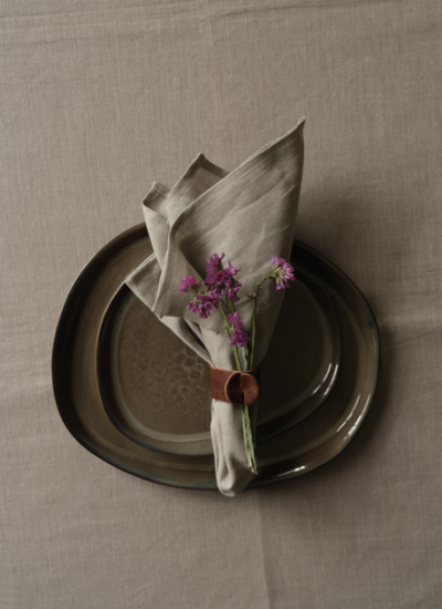 stoffserviette blume herbstdeko FLAMANT 21 08 20242766 decohome.de