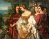 Frauen in der Kunst Amalie Bensinger Margarethas Sehnsucht aus Joseph Victor von Scheffels „Trompeter von Saeckingen 1856 Oel auf Leinwand 122 × 155 cm Privatbesitz Foto Grisebach GmbH decohome.de