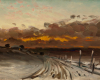 Frauen in der Kunst Churberg Fanny Winterlandschaft Sonnenuntergang 1878 Oel auf Leinwand Finnish National Gallery Ateneum Art Museum Foto Finnish National Gallery Hannu Aaltonen decohome.de