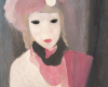 Laurencin Marie Tillya ou Jeune fille a leventail um 1925 Oel auf Leinwand Stiftung Sammlung Ziegler im Kunstmuseum Muelheim an der Ruhr Foto Stiftung Sammlung Ziegler