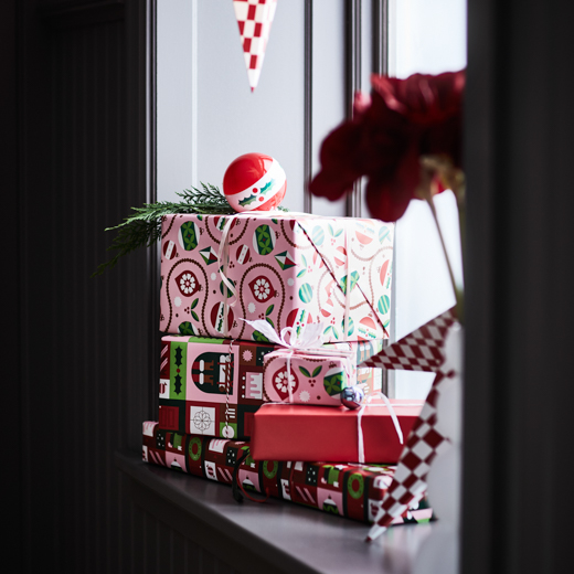 gechenkpapier bunt gemustert Ikea 20250425 4121 decohome.de