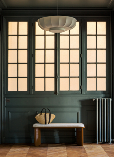 Plum Living Flur petrol Parkett Einbaumoebel Hervé Goluza decohome.de