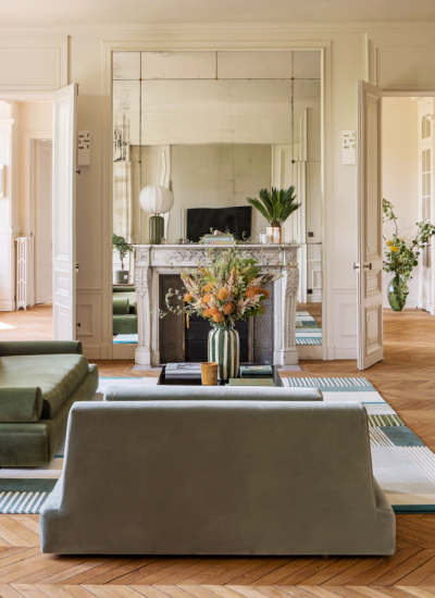 Plum Living Wohnzimmer Kamin Spiegel Hervé Goluza decohome.de