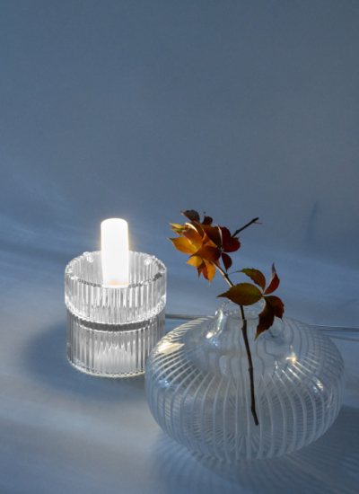 Vase mit Lampe Kristall Studio Bojola decohome.de