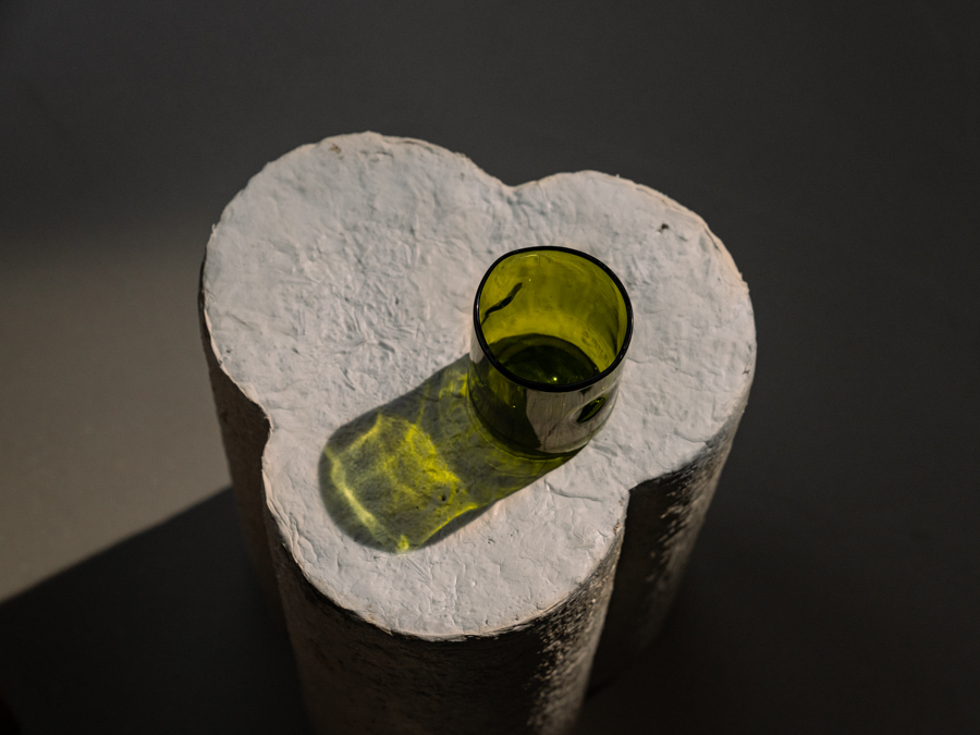 Hocker mit Glas Rund Linda Deutsch decohome.de