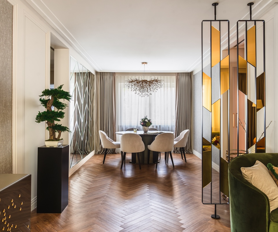 studio menash interiors tapete homestory berlin blick ins esszimmer decohome.de