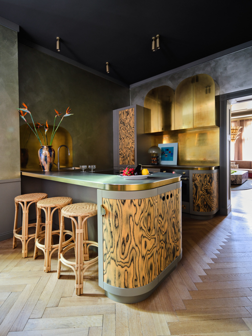 Kueche gestalten gemastertes Holz FabianFreytag decohome.de