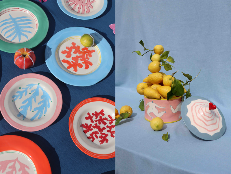 Laetitia Rouget geschirr bunt sommer verspielt decohome.de deco news februar 2026