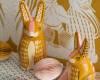 Osterhase gelb Eier rosa Bungalow decohome.de