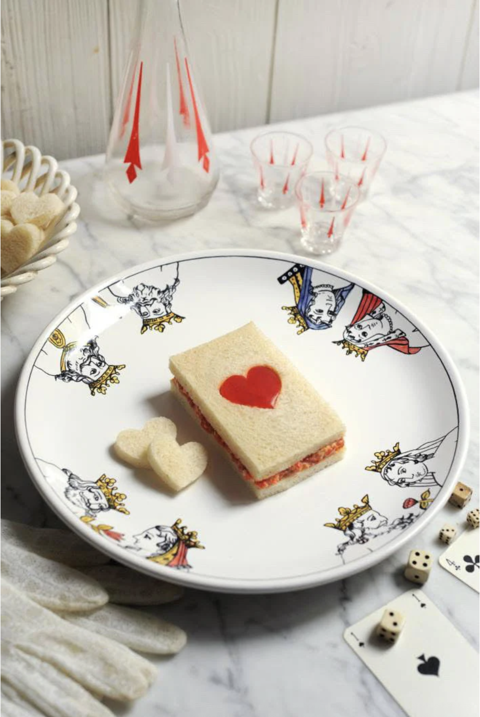 Teller herzdame herzkoenig valentinstag Rois et Dames Faiencerie Georges decohome.de Teller herzdame herzkoenig valentinstag Rois et Dames Faiencerie Georges decohome.de