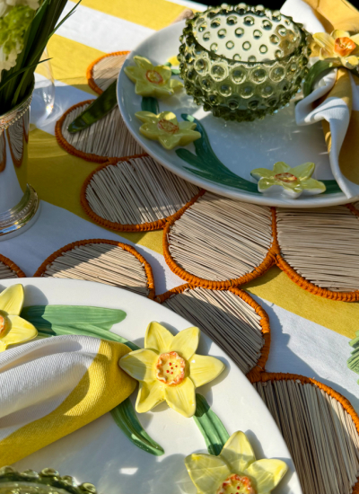 Tischdeko Ostern Narzissen Table Desire decohome.de